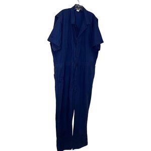 Sears Roebuck Men's 50X Tall Blue Work Jumpsuit Vintage